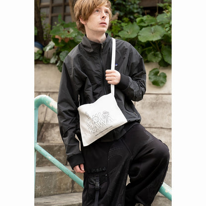 ちいかわ キャンバス サコッシュ 集合（ナチュラル）