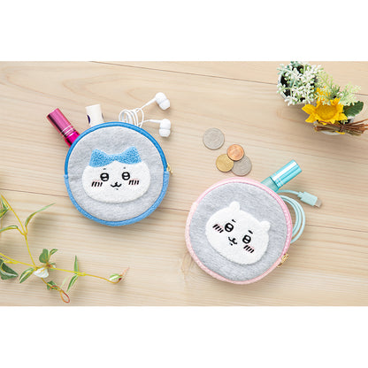 ちいかわ　相良刺繍なまんまるポーチ（ハチワレ）