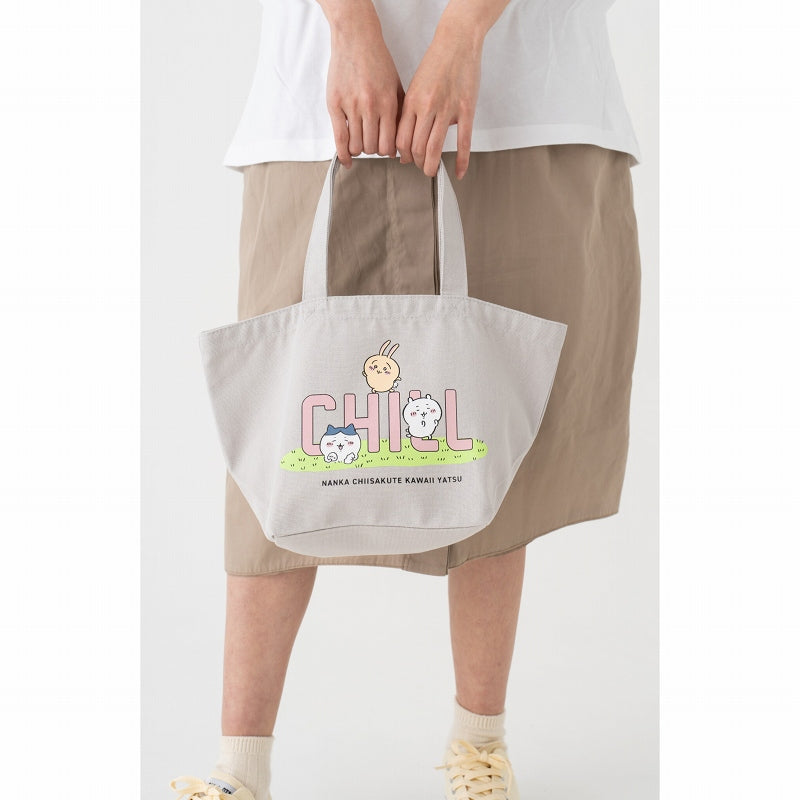 ちいかわ ランチトートバック CHILL（ライトグレー）