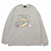 超レア ちいかわ観光 ビックシルエットL/S Tシャツ 部屋で過ごす