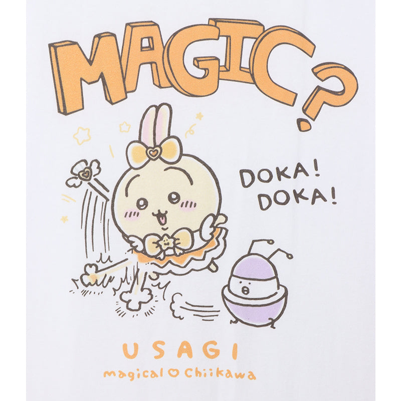 まじかるちいかわ ビッグTシャツ うさぎ MAGIC ホワイト