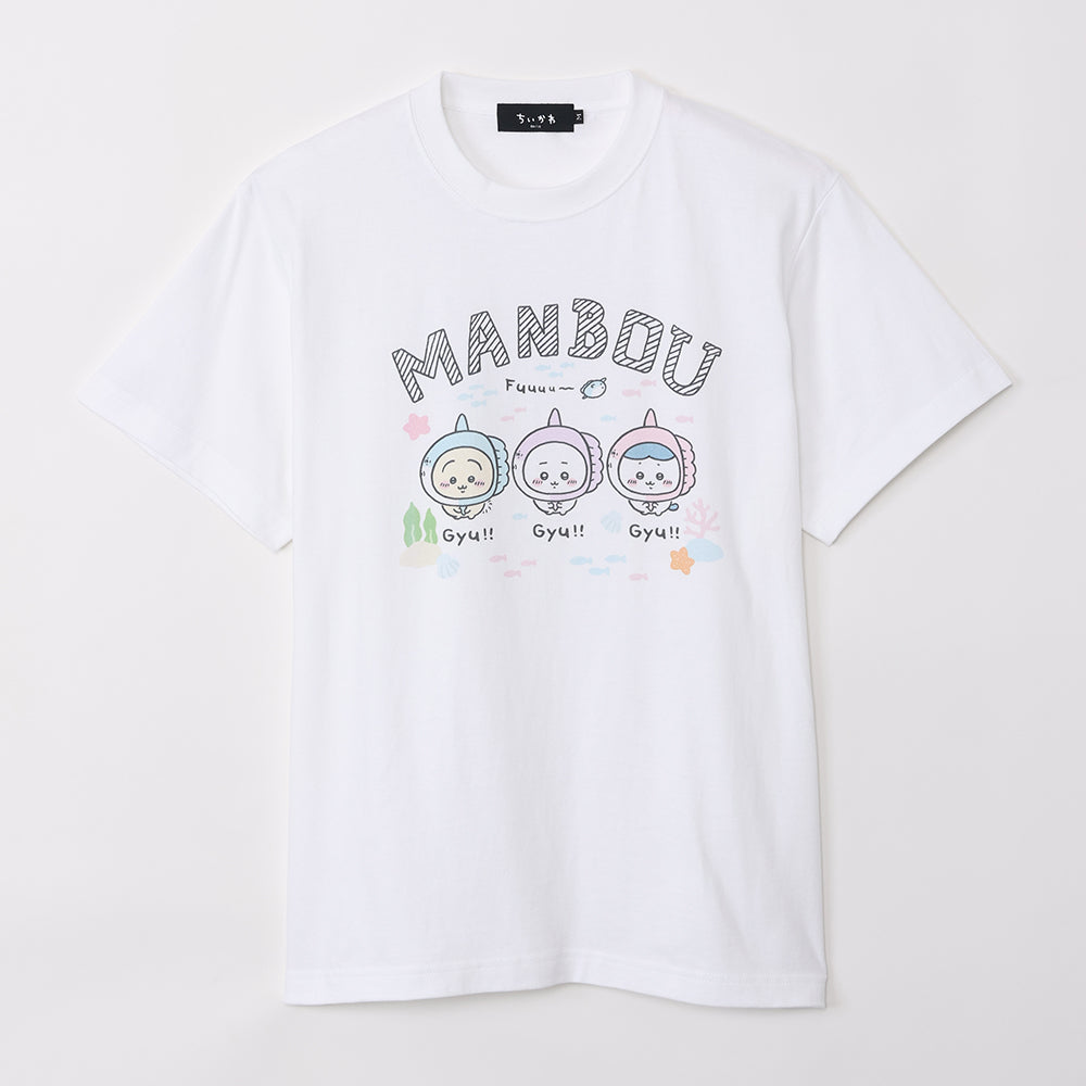 ちいかわ水族館 Tシャツ マンボウ ホワイト（イカミラー付）