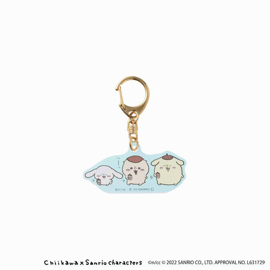 吉伊卡哇×三丽鸥角色 极光亚克力钥匙扣（“哈——！”）