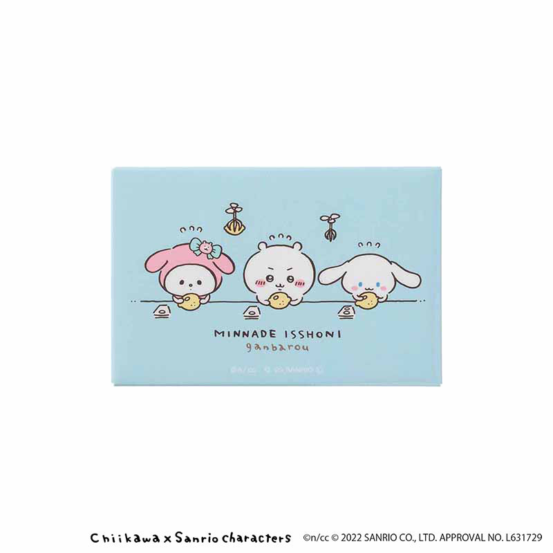吉伊卡哇×三麗鷗角色 方形磁鐵（貼紙）