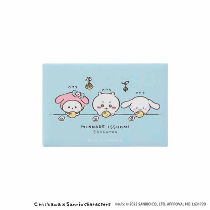 吉伊卡哇×三麗鷗角色 方形磁鐵（貼紙）