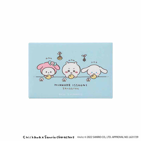 ちいかわ×サンリオキャラクターズ スクエアマグネット（シール貼り 