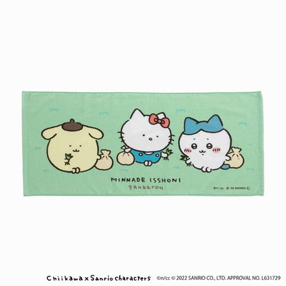 吉伊卡哇×三麗鷗角色 臉巾（拔草）