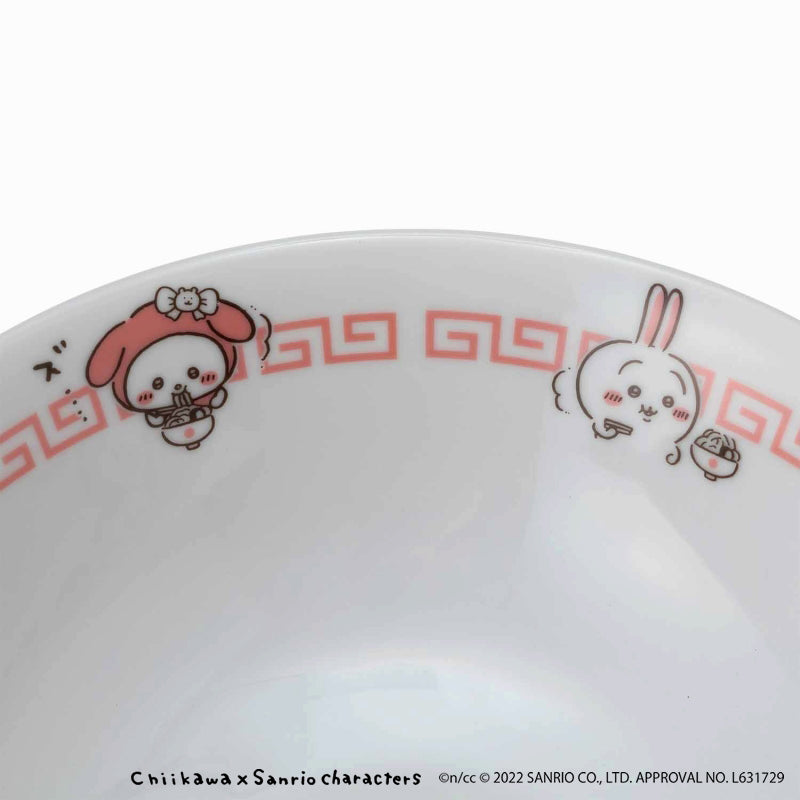 Chiikawa × Sanrio Characters Ramen Bowl & Spoon Set | Chiikawa