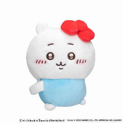 Chiikawa x Sanrio Characters Holdable Mascot (Chiikawa, Hello Kitty)