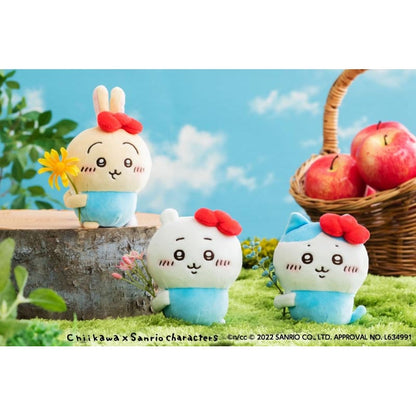 Chiikawa x Sanrio Characters Holdable Mascot (Chiikawa, Hello Kitty)