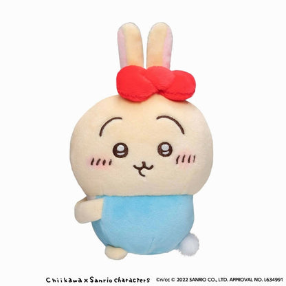 吉伊卡哇×三麗鷗角色 手持型吊飾（兔子・哈囉凱蒂）