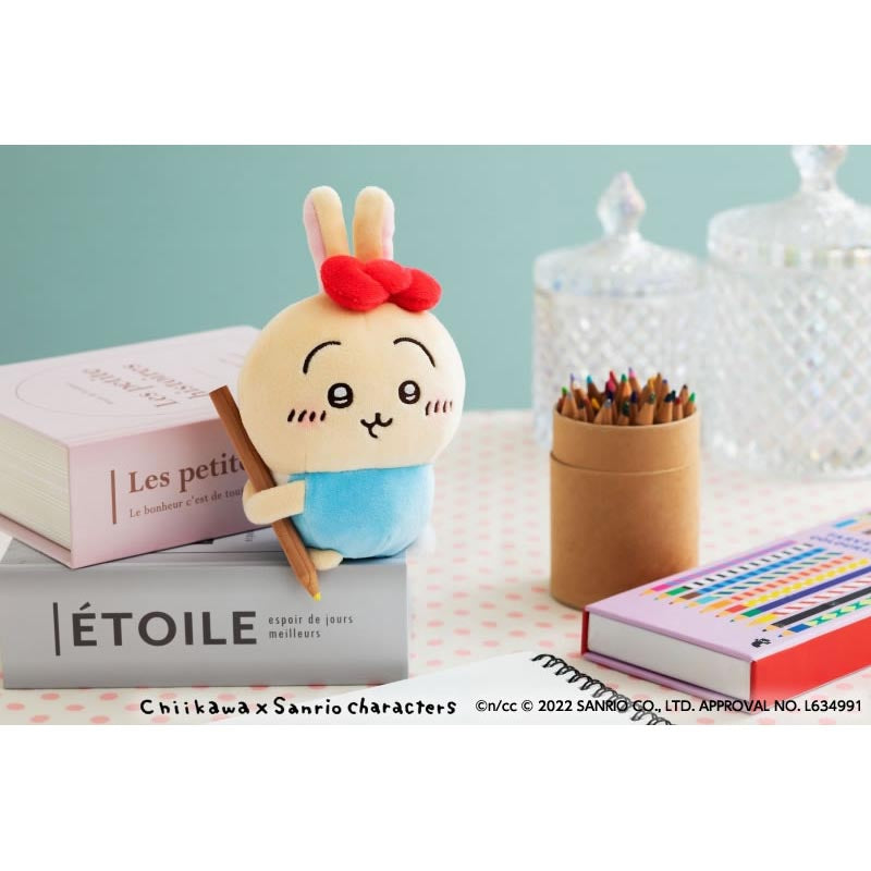 吉伊卡哇×三麗鷗角色 手持型吊飾（兔子・哈囉凱蒂）
