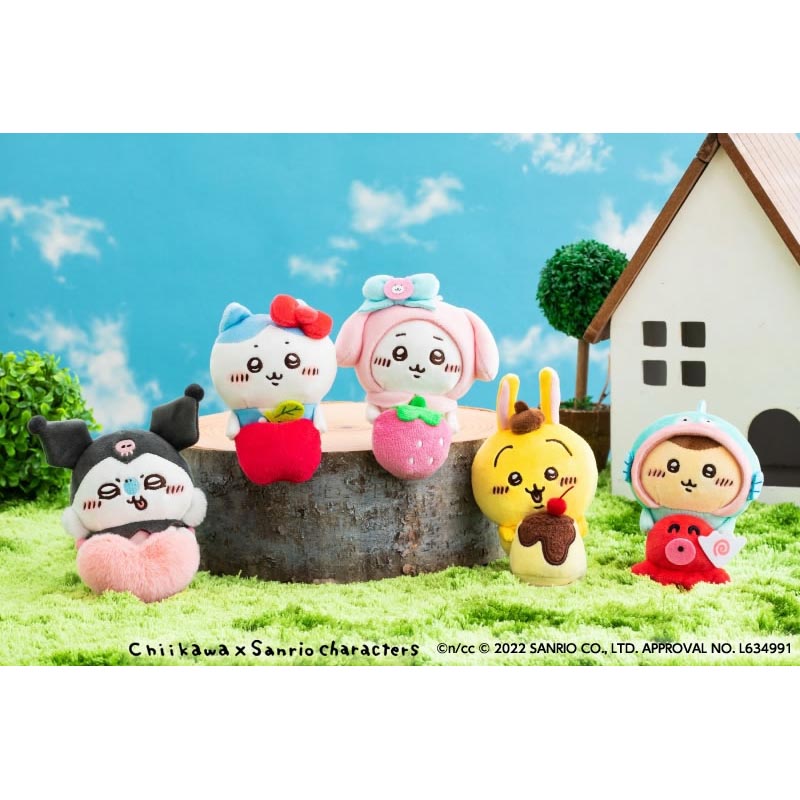 【新品】ちいかわ×サンリオコラボ　ぬいぐるみ　うさぎ×ポムポムプリン