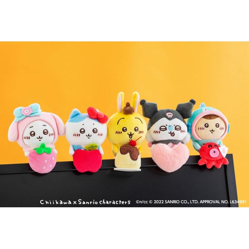 Chikawa x Sanrio Characters Desktop Sliding Stuffed toy (Rabbit / Pompompurin)