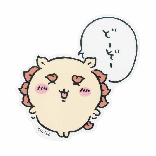 치이카와 스마트폰에 붙일 수 있는 사이즈의 클리어 스티커 (자 여기요)