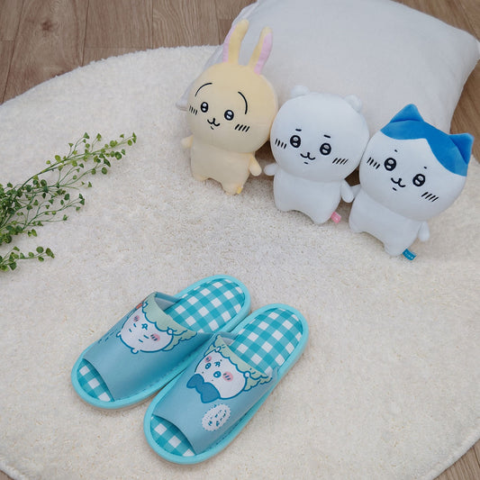 Chiikawa Checkered Open Slippers GR