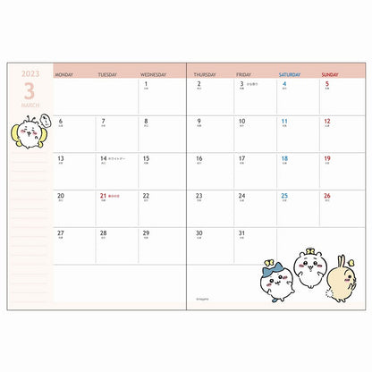 A6 Monthly Planner Chiikawa (Friends)