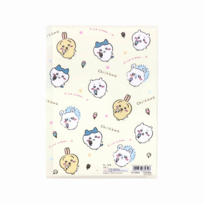 ちいかわ クリアファイルA5 3P（アイス）