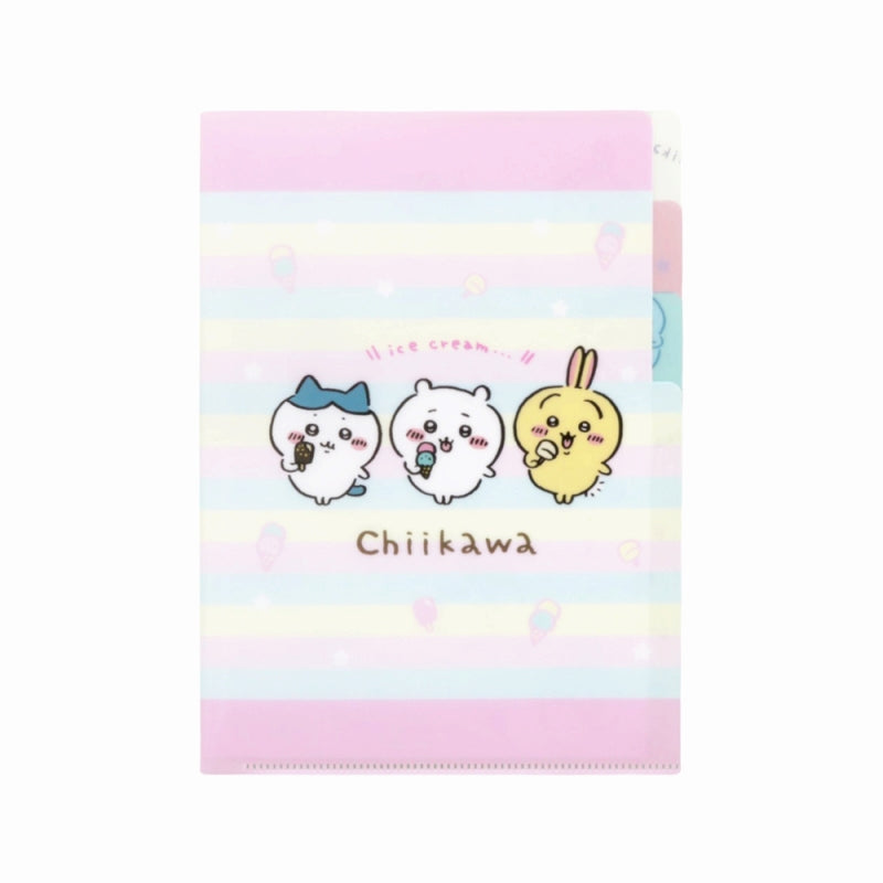 ちいかわ クリアファイルA5 3P（アイス）
