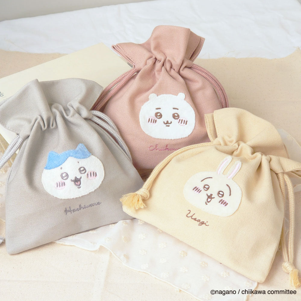 ちいかわ ふわふわワッペン 巾着（ちいかわ） | ちいかわマーケット