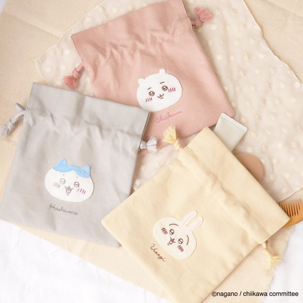 ちいかわ ふわふわワッペン 巾着（ちいかわ） | ちいかわマーケット