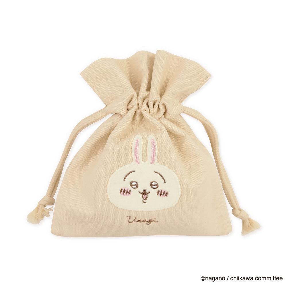 Chikawa fluffy emblem drawstring (rabbit)