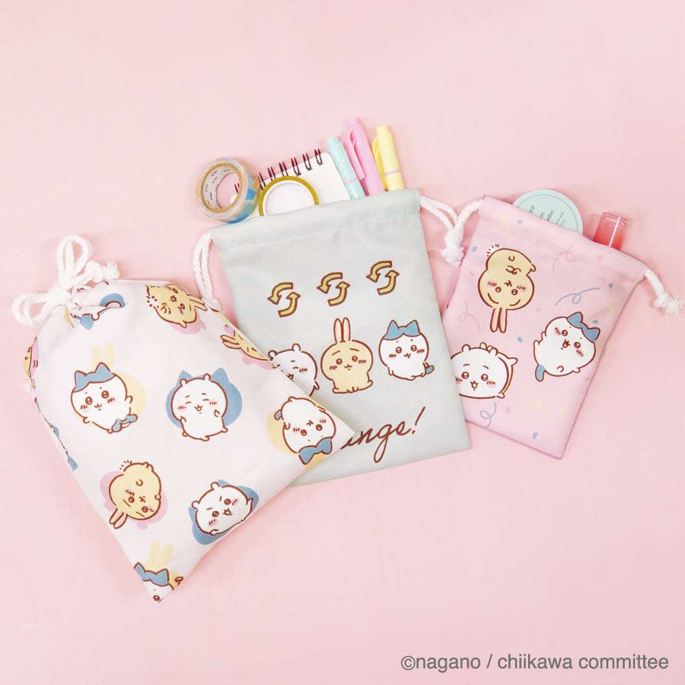 ちいかわ　プリントミス　巾着 ちいかわ プリントミス 巾着 キャラクター 巾着 ちいかわ