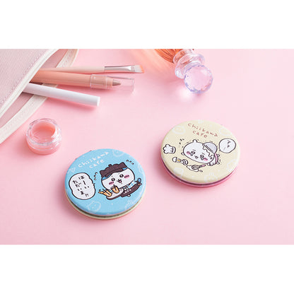 Chiikawa Cafe Round Compact Mirror (Hachiware)