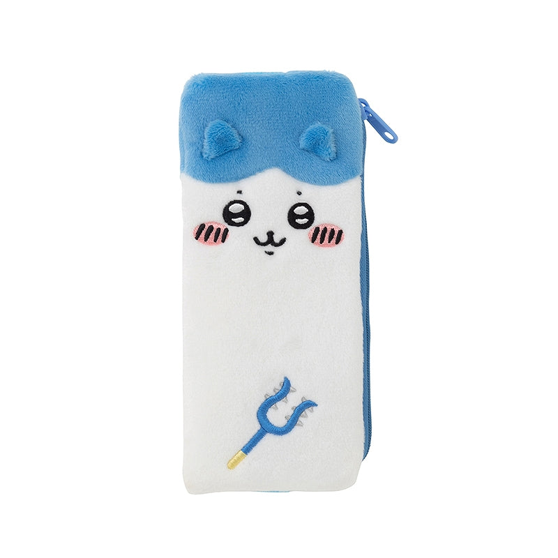 Chiikawa Flat Plush Pen Pouch (With Rubber Band for Attachment to Planner, etc.) (Hachiware)