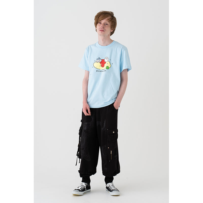 치이카와 오믈렛 T셔츠 (라이트 블루)