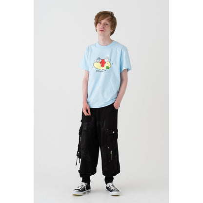 치이카와 오믈렛 T셔츠 (라이트 블루)