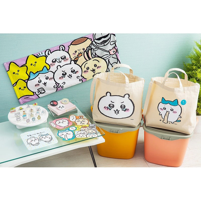 ちいかわ 肩掛け紐が長くて使いやすいトートバッグ（ハチワレ）