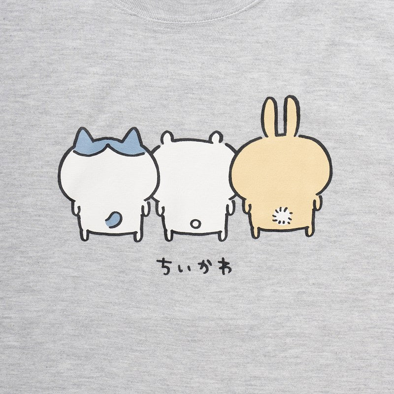 ちいかわ バックスタイル Tシャツ(アッシュ)