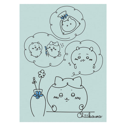 Chiikawa Fabric Poster M Ribbon