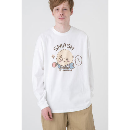 吉伊卡哇觀光 寬版長袖T恤 打擊款（白色）