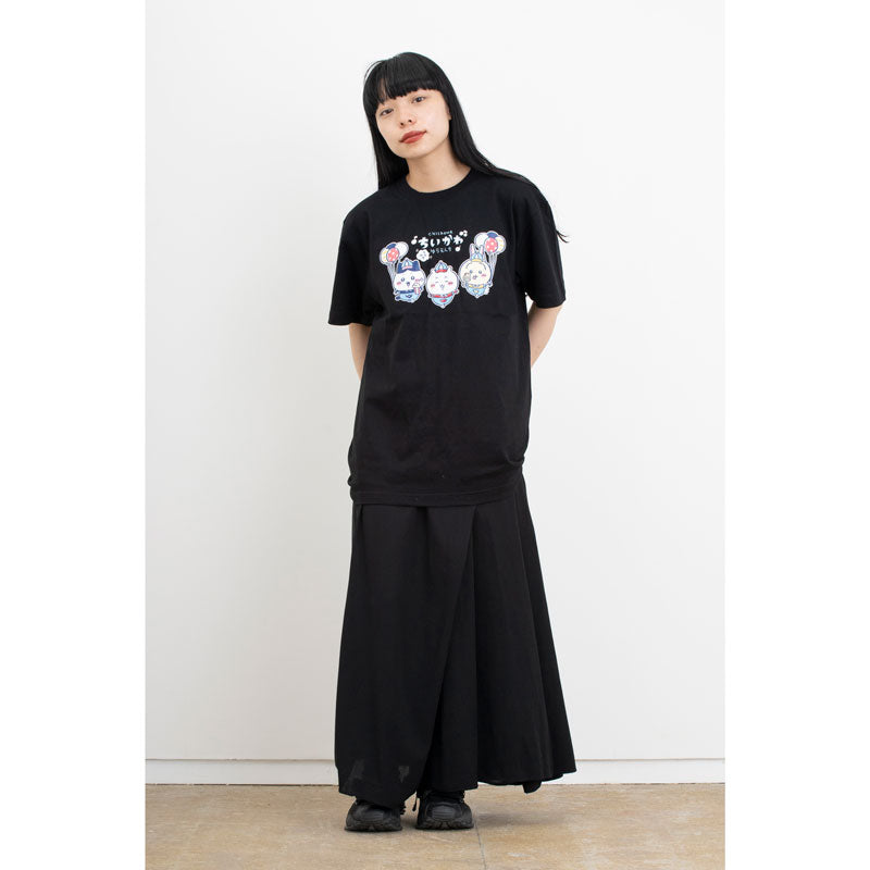 吉伊卡哇 期待遊樂園 T恤 主題標誌 黑色