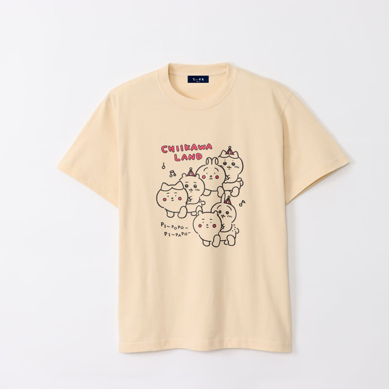 ちいかわらんど Tシャツ ちいかわカーで行く ナチュラル