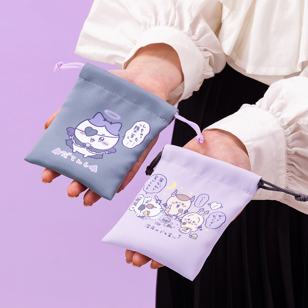 吉伊卡哇 天使?惡魔 迷你抽繩袋2個組（惡魔）