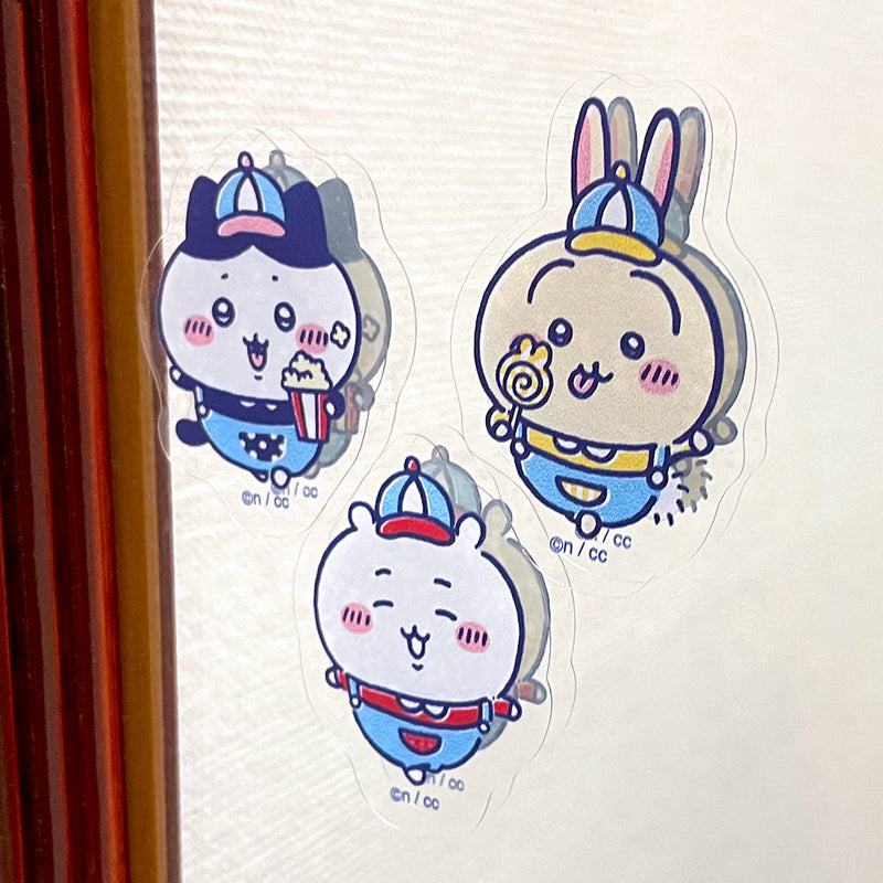 ちいかわ ワクワクゆうえんち ダイカットグラスシート A9（ハチワレ