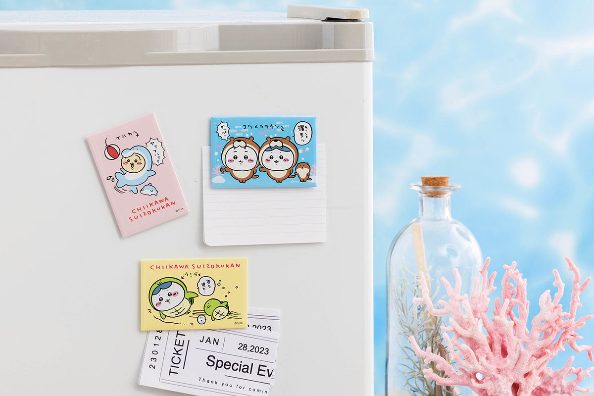 吉伊卡哇水族馆 方形磁铁（哈奇喵×海龟）